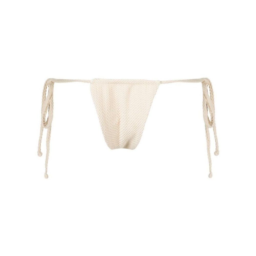 Frankies Bikinis Tia Seersucker Bikini Bottoms Size: L NWT